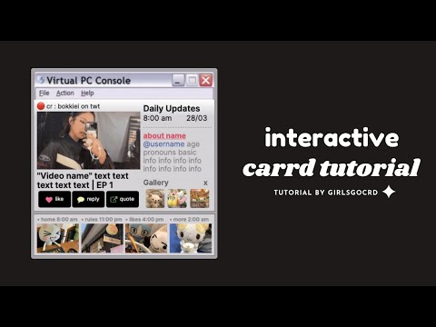 virtual pc console carrd tutorial – © bokkiei [Video]