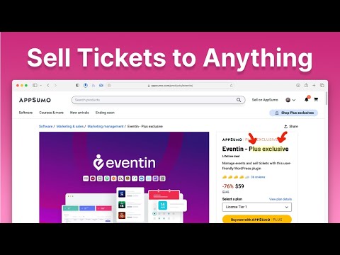 Eventin LTD Back on AppSumo! Online & Live Event Ticket Sales [Video]