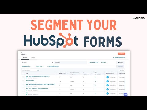 How to Segment your HubSpot forms [Video]
