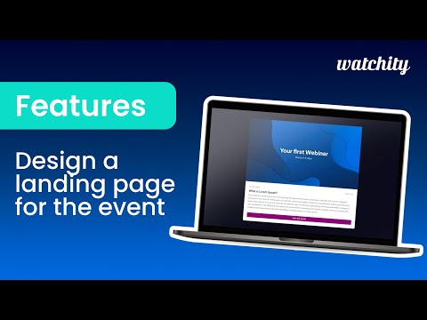 Event manager: Design a landing page for the event [Video]