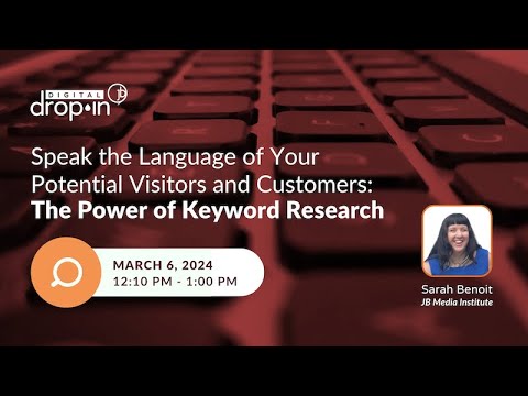 The Power of Keyword Research – Speak the Language of Your Potential Customers and Visitors [Video]