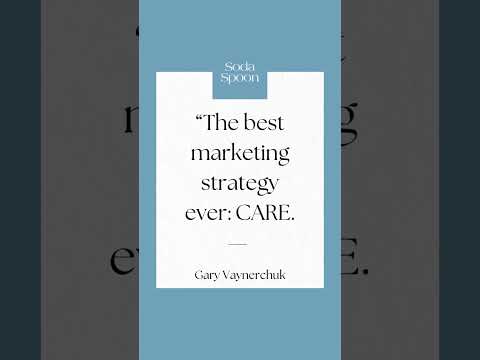 The best marketing strategy ever: CARE [Video]