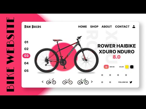 Figma Bicycle🚲 Landing Page || Tutorial for Beginners || [Video]