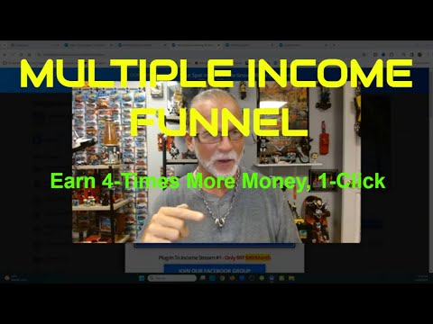 MULTIPLE INCOME FUNNEL: Generates 4 Times More Cash, 1-Click [Video]