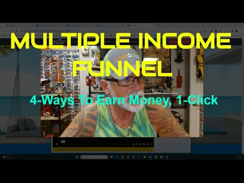 MULTIPLE INCOME FUNNEL: 4 Ways To Earn Money, 1-Click, Easy [Video]
