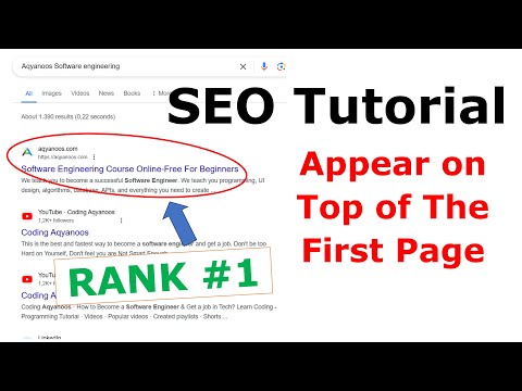 SEO Tutorial for Beginners – Rank #1 in Google – Website Not Showing up in Search Result? [Video]