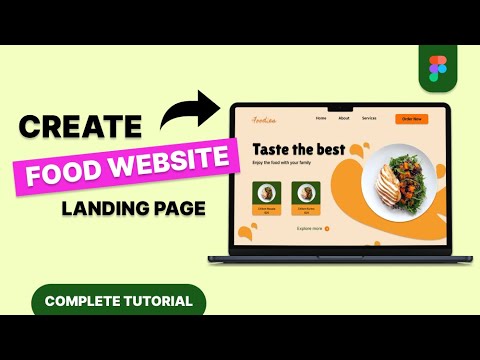 Food Website Landing Page Design | Figma [Video]