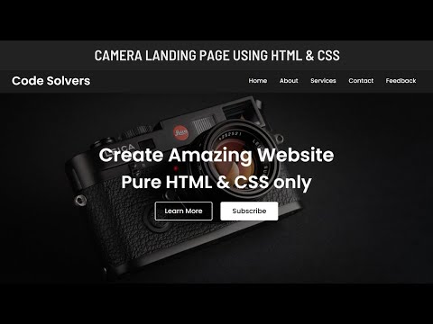 Landing Page HTML CSS [Video]
