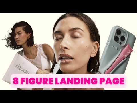 Why Rhode Has The PERFECT Landing Page Design (Landing Page Audit for Hailey Bieber) [Video]