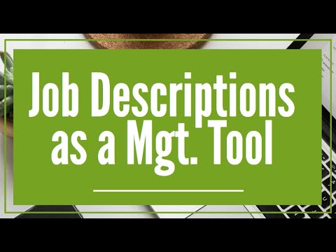 The Next TouchStone Training – Job descriptions [Video]