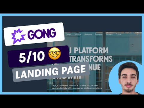 SaaS Landing Page Teardown: Gong – A 5/10 Landing Page! [Video]