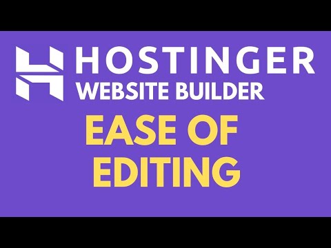5) Hostinger Website Builder Tutorial 2024 : Ease of Editing [Video]