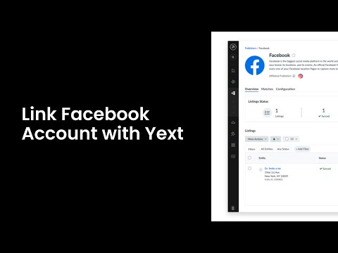 Link Facebook Account with Yext [Video]