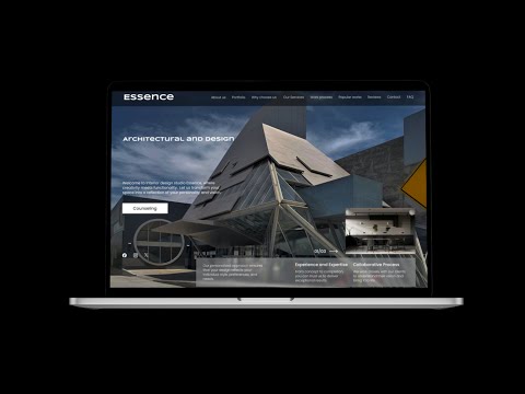 Landing page for architectural and design studio [Video]