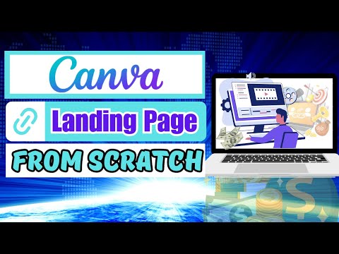 How to Create a Landing Page With Canva Website Tutorial Step-by-Step [Video]