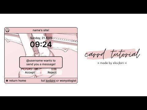 (GIVEAWAY) cute & interactive carrd tutorial — © wonyologist [Video]