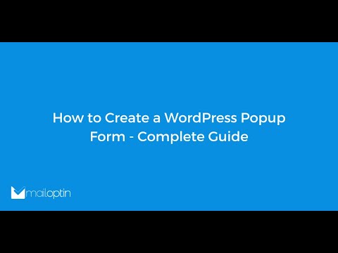 How to Create a WordPress Popup Form – Complete Guide [Video]