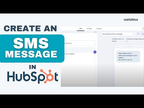 How to Create an SMS message in HubSpot [Video]