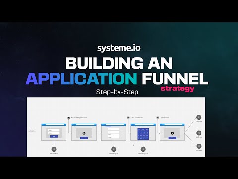 Strategy on How To Build an Application Funnel in [System io] FREE Course [Video]
