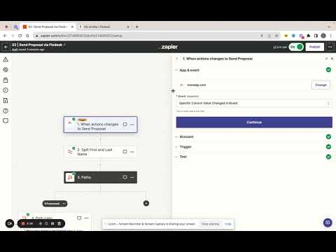 How I automated proposals using Flodesk, monday.com & Zapier [Video]
