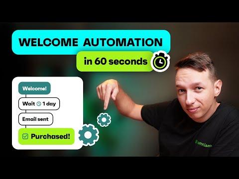 Set Up Welcome Email Automation EASY | 60 Second Tutorial [Video]