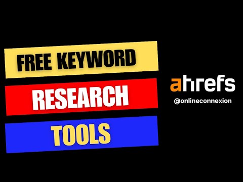Free Keyword Research Tool 2024 #ahrefs | Keyword Search Volume and Difficulty @onlineconnexion [Video]