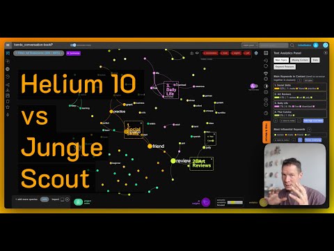 Helium 10 vs Jungle Scout: AI Keyword Research with InfraNodus (the 2024 way) [Video]