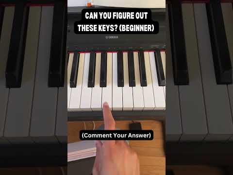 PIANO BEGINNER CHALLENGE What keys am I playing? [Video]