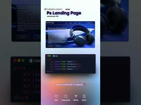 Day 16/100: Building a PS Landing Page with HTML & CSS | 100 Day Coding Challenge 💻💡 [Video]