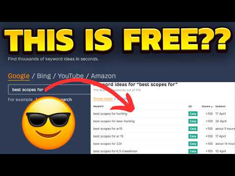 Giving Away All My Best FREE SEO Keyword Research Tools… [Video]