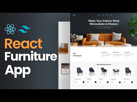 React Furniture App | React & Tailwind Css Landing Page [Video]
