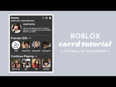 roblox themed carrd tutorial - © jiseokie [Video]