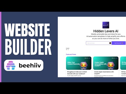 Beehiiv Website Builder Tutorial (2024) [Video]