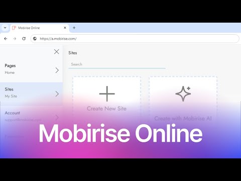 Mobirise Online – Generate and edit your website on-the-go! [Video]