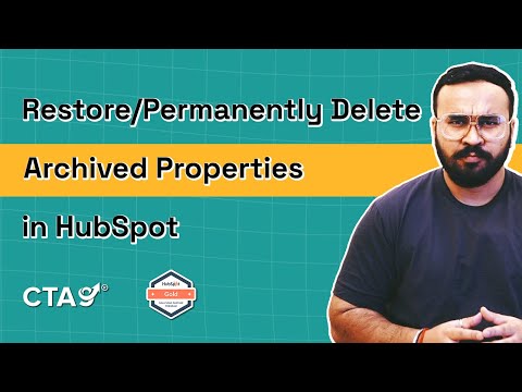 How to Restore or Permanently Delete Archived Properties in HubSpot [Video]