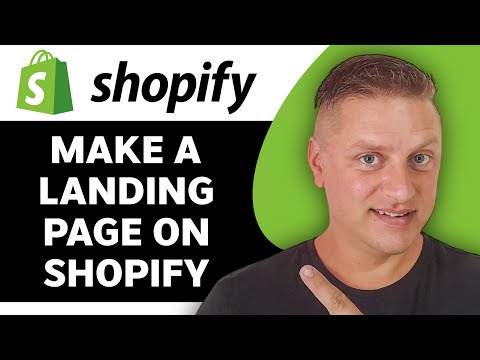 How to Make/Create a Landing Page on Shopify | Shopify Tutorial 2024 [Video]