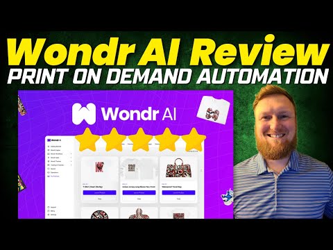 Wondr AI Review: Fully Automated Print On Demand Business Using AI (Appsumo Deal) [Video]