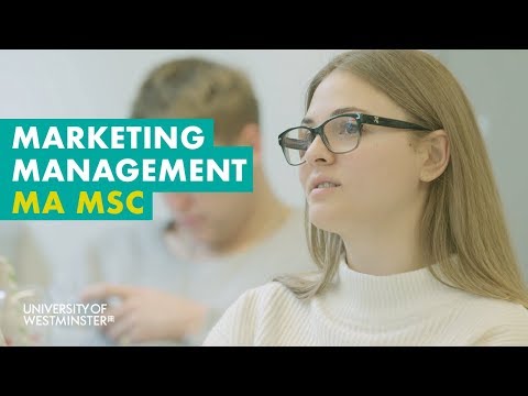 Marketing Management MA/MSc - Courses [Video]