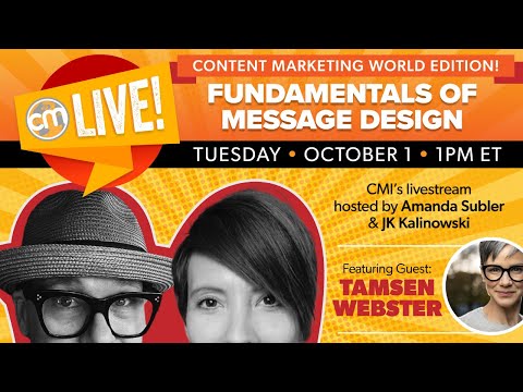 Fundamentals of Message Design | Live With CMI: CMWorld Special Edition [Video]